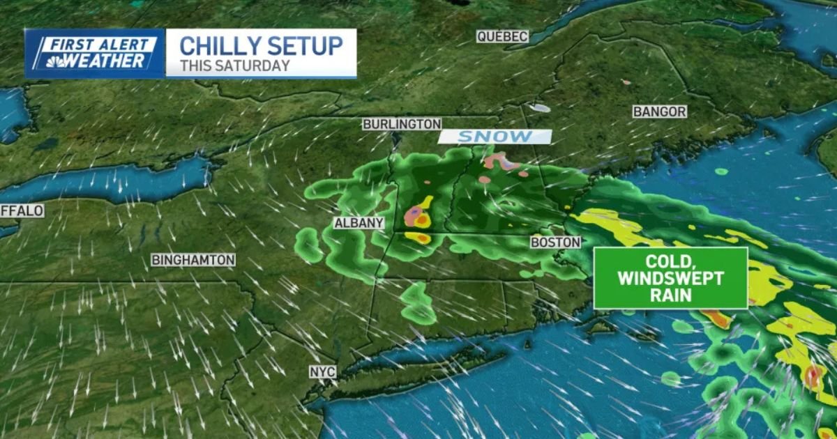 Alerta de tempestade para o fim de semana trará frio intenso, ventos fortes e chuva para Massachusetts