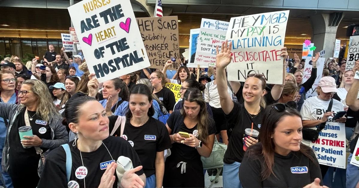 Bloqueio patronal em Boston: Sem novas negociações, greve das enfermeiras do Brigham entra no terceiro dia