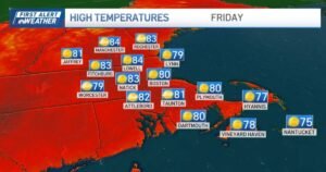 Fim de semana ensolarado e agradável aguarda a Grande Boston após passagem de alta pressão